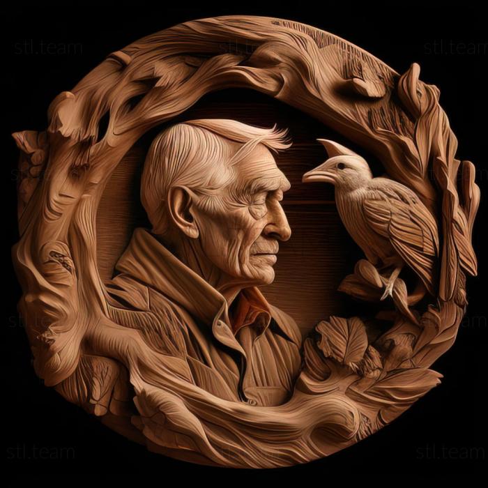 3D model Charles Ward Traver American artist (STL)